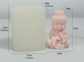 Molde silicona Buda meditando